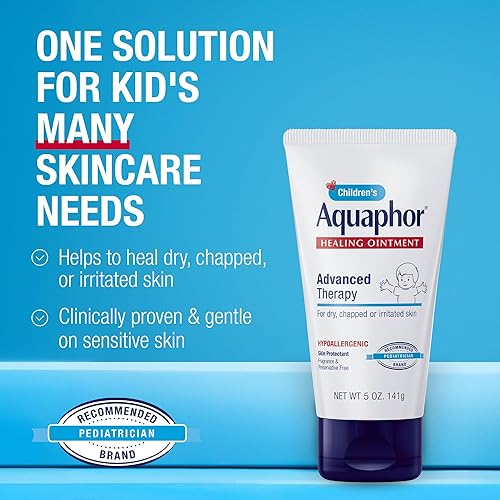 Miniatura 2 de Aquaphor Ungüento curativo para niños, terapia avanzada protector de piel, hidratante corporal para piel seca, ungüento curativo multiusos para