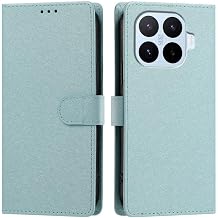 Generic case Compatible with Xiaomi Poco X8 Pro 5G Color Mint Green Magnetic Soft Leather Wallet flip Strap Back Case Cover