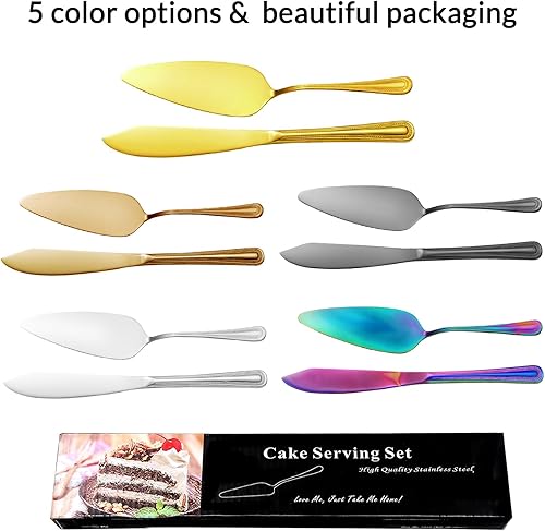 Miniatura 6 de Juego personalizado de corte de tartas grabado personalizado para boda, boda, aniversario, cumpleaños, compromiso, Navidad, regalo del día de San