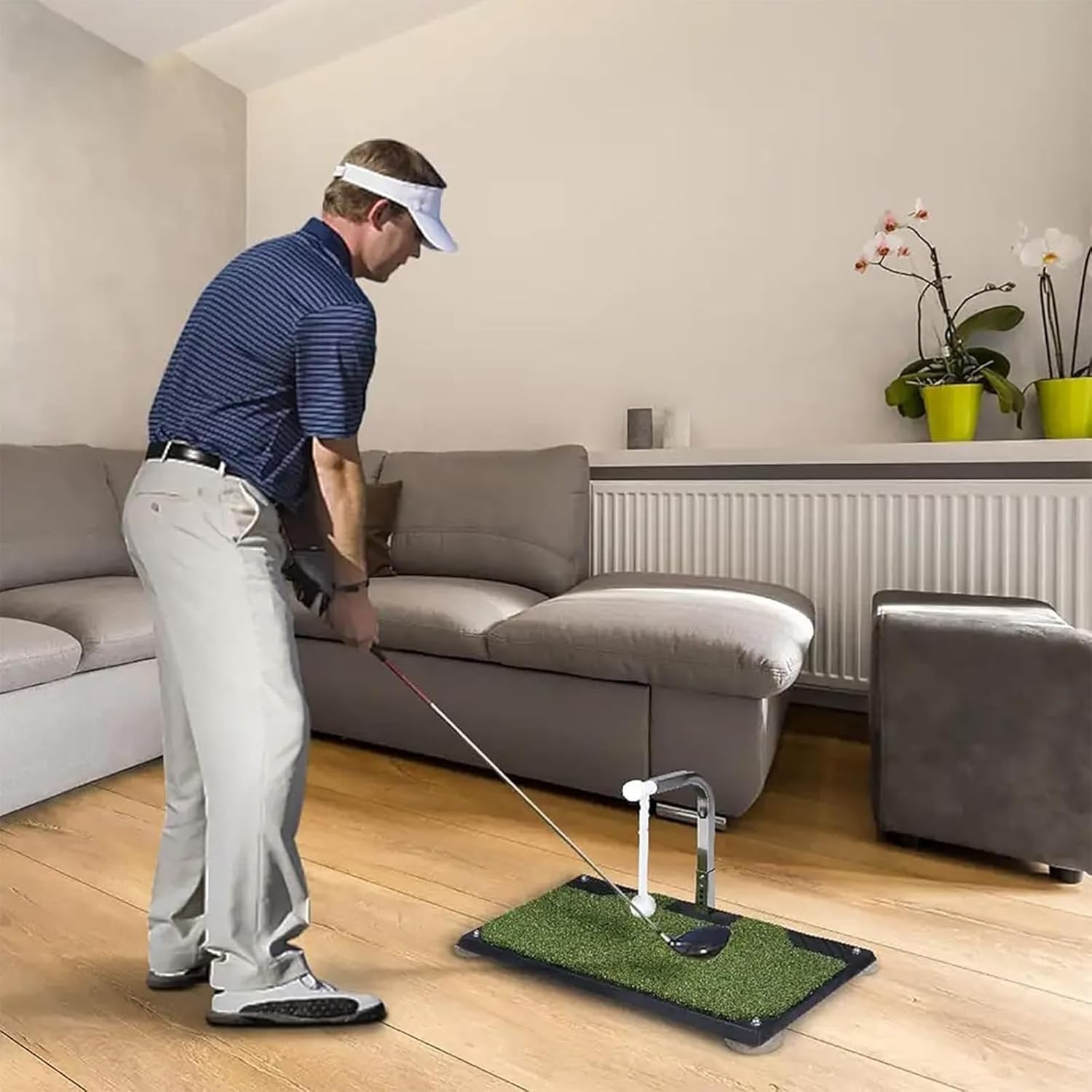 Genérico Entrenador De Swing De Golf con Retorno Automático De Bola De 360°