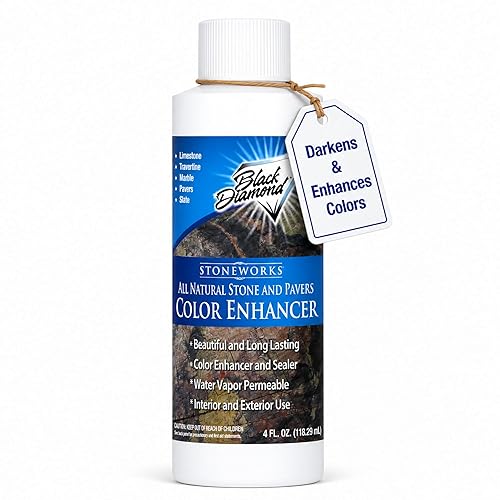 Color Enhancer Sealer for All-Natural Stone and Pavers. Marble, Travertine,