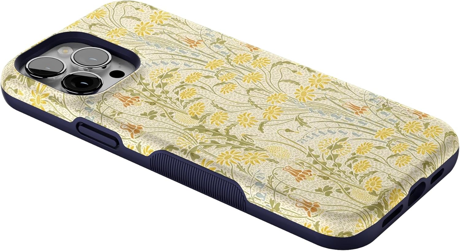 Casely iPhone 13 Pro Max Case | Boho Blooms | Golden Floral | Bold Protective Design | Compatible with MagSafe
