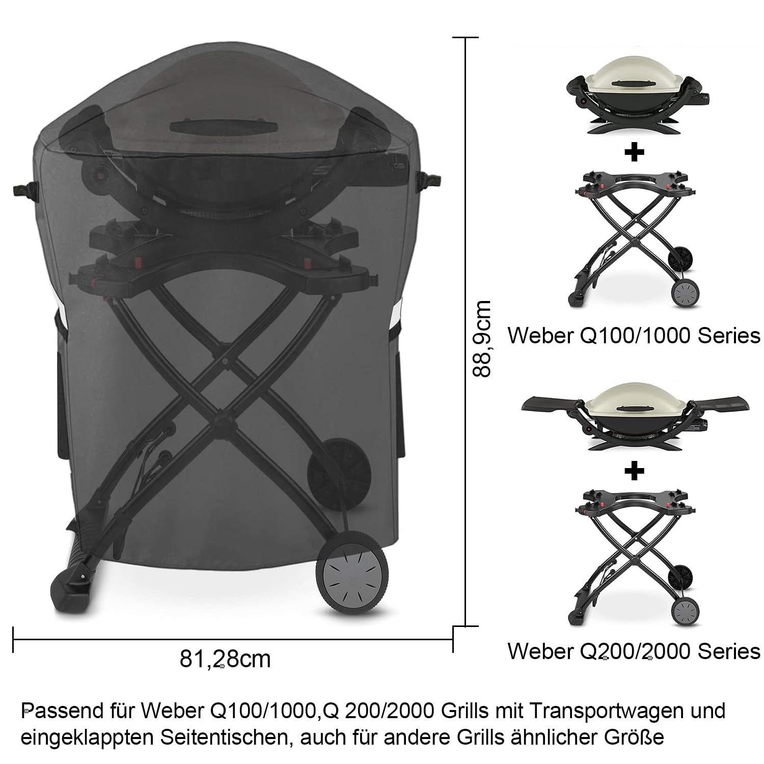 Weber Premium Abdeckhaube Für Q1000N-Serie | Bei K Produktbild-Vorschau 11
