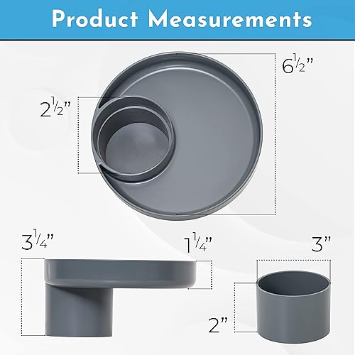 Miniatura 6 de My Travel Tray/Round - Fabricado en Estados Unidos. Convierte fácilmente tu portavasos actual en una bandeja y portavasos para usar con asientos de