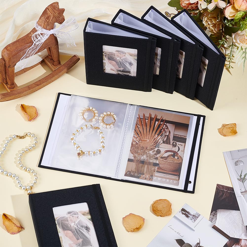12 Petit Album Photo 11x15.6cm Couverture en Lin Livre Souvenir