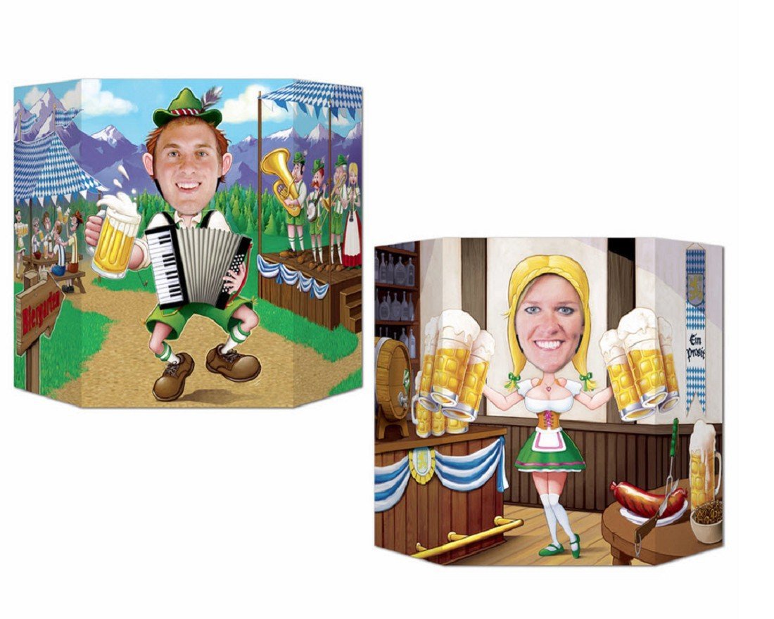 Accessoire photo Oktoberfest Beistle multicolore 90x63cm décor photobooth