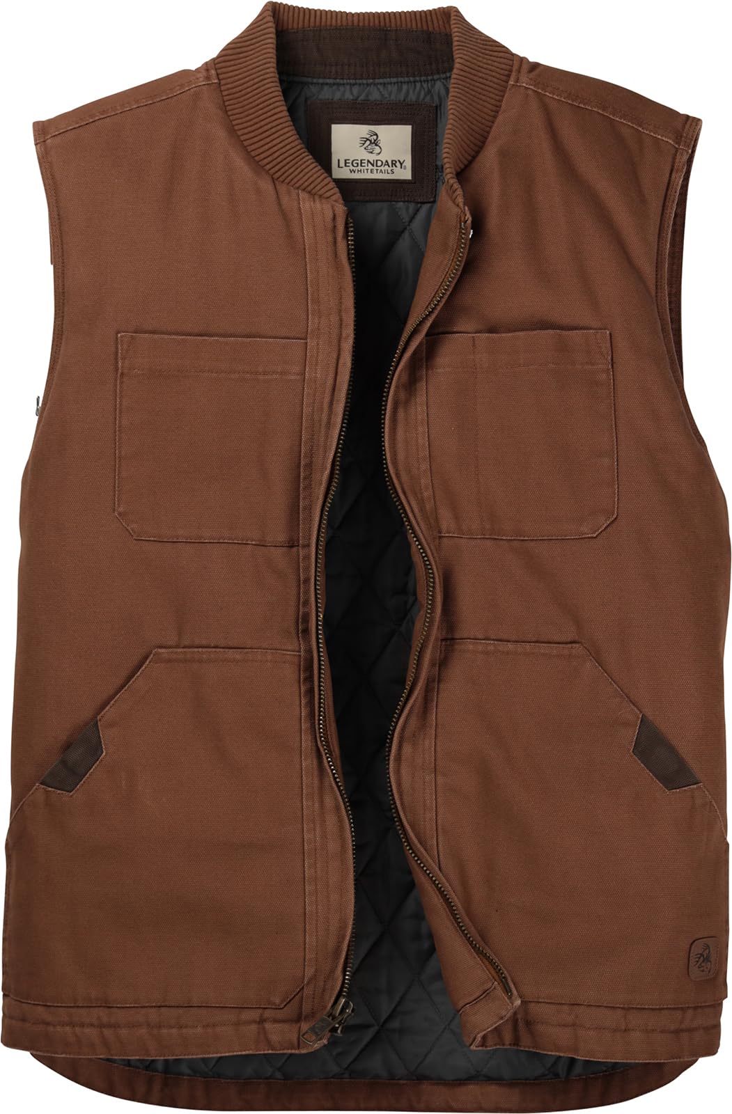 Legendary Whitetails Men's Chestnut Canvas Cross Trail Vest, L