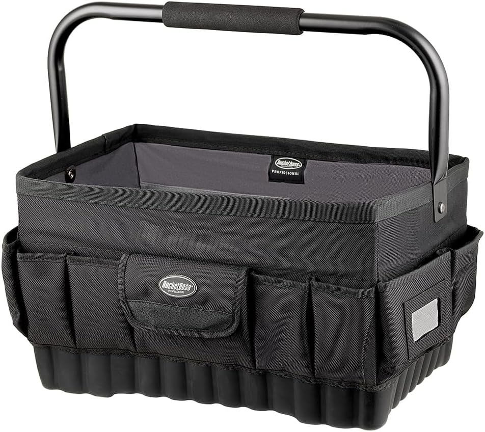 Bucket Boss - Pro Tool Tote 18, Tool Bags - Professional Series (74018), Black, 18"
