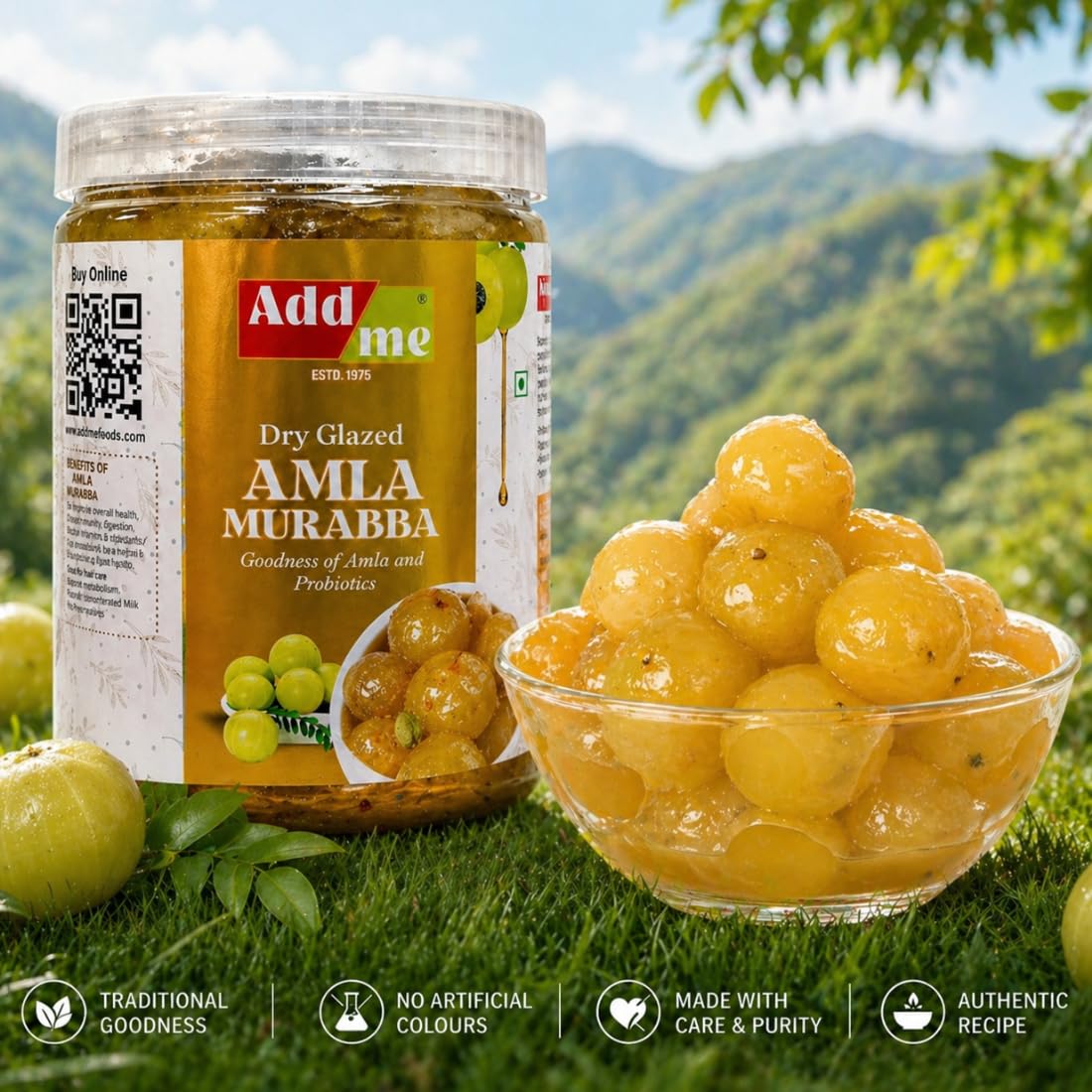 Amla Murabba 1kg Amala Preserve Sin Jarabe Dulce Caramelo refuerzo de inmunidad