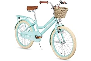 20 Inch Girls Bike with Basket for Kids Ages 8-12