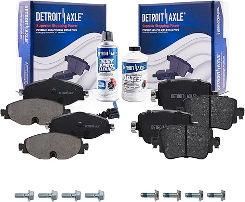 Miniatura 73 de Detroit Axle - Pastillas de freno traseras para Chevrolet Captiva Sport Equinox GMC Terrain Pontiac Torrent Saturn Vue XL-7, Pastillas de freno de