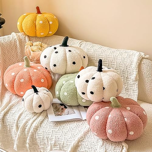Miniatura 2 de Almohada de calabaza, almohadas decorativas de calabaza, almohada en forma de calabaza en 3D, almohadas de Halloween para sofá, decoración de