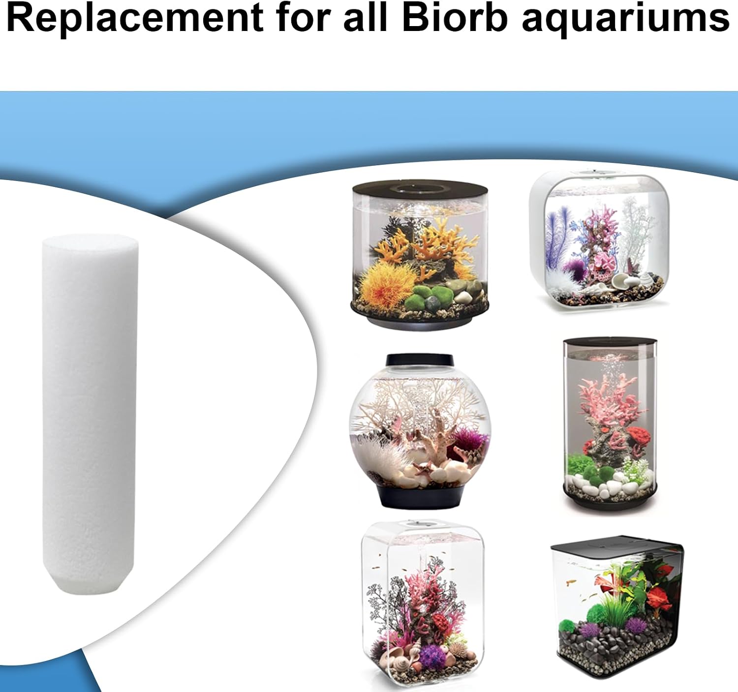 8 Pcs Air Stone Replacement for BiOrb Aquarium image 2