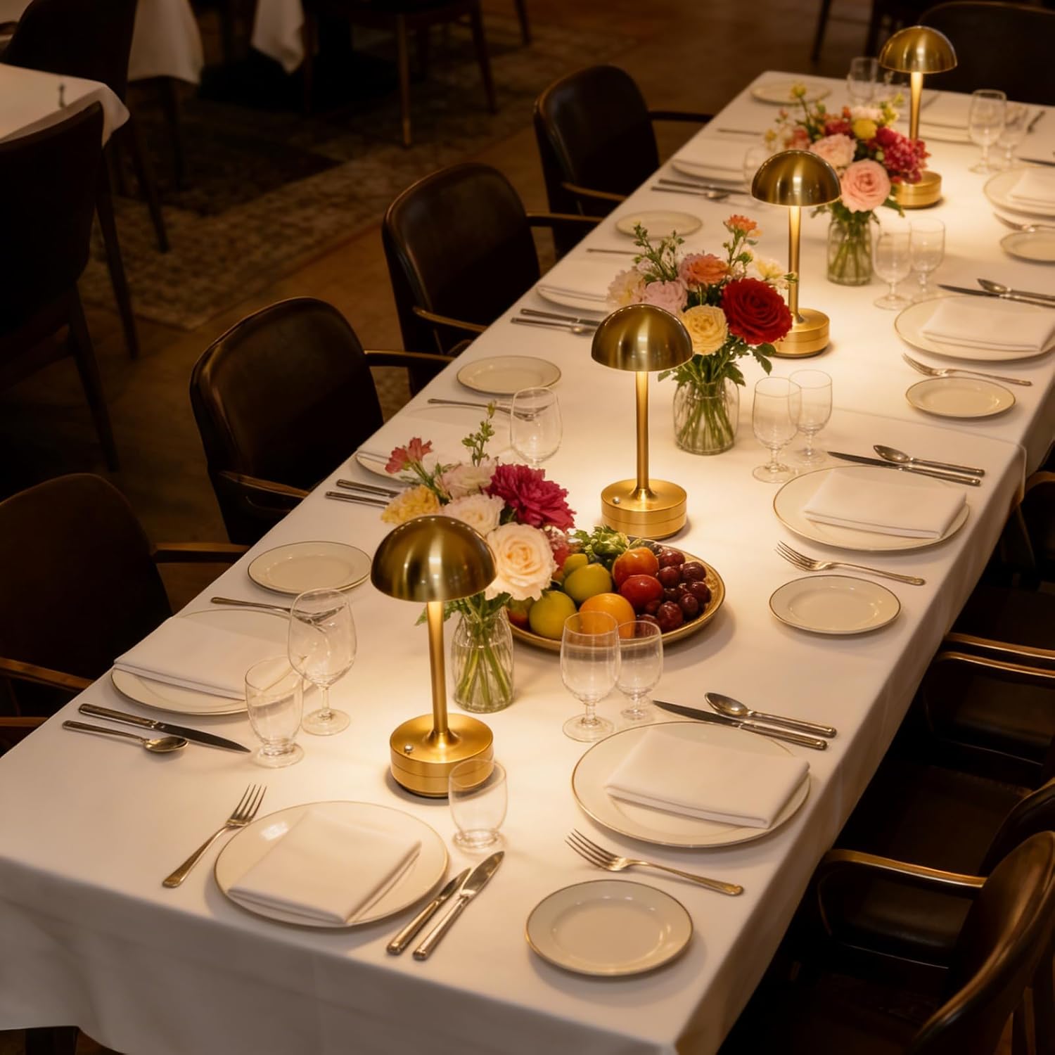 2 Pack Cordless Table Lamp Rechargeable - LED Table Lights Outdoor - 5000mAh Battery Operated Portable Touch Dimmable Lamps for Patio Restaurant Dining Room