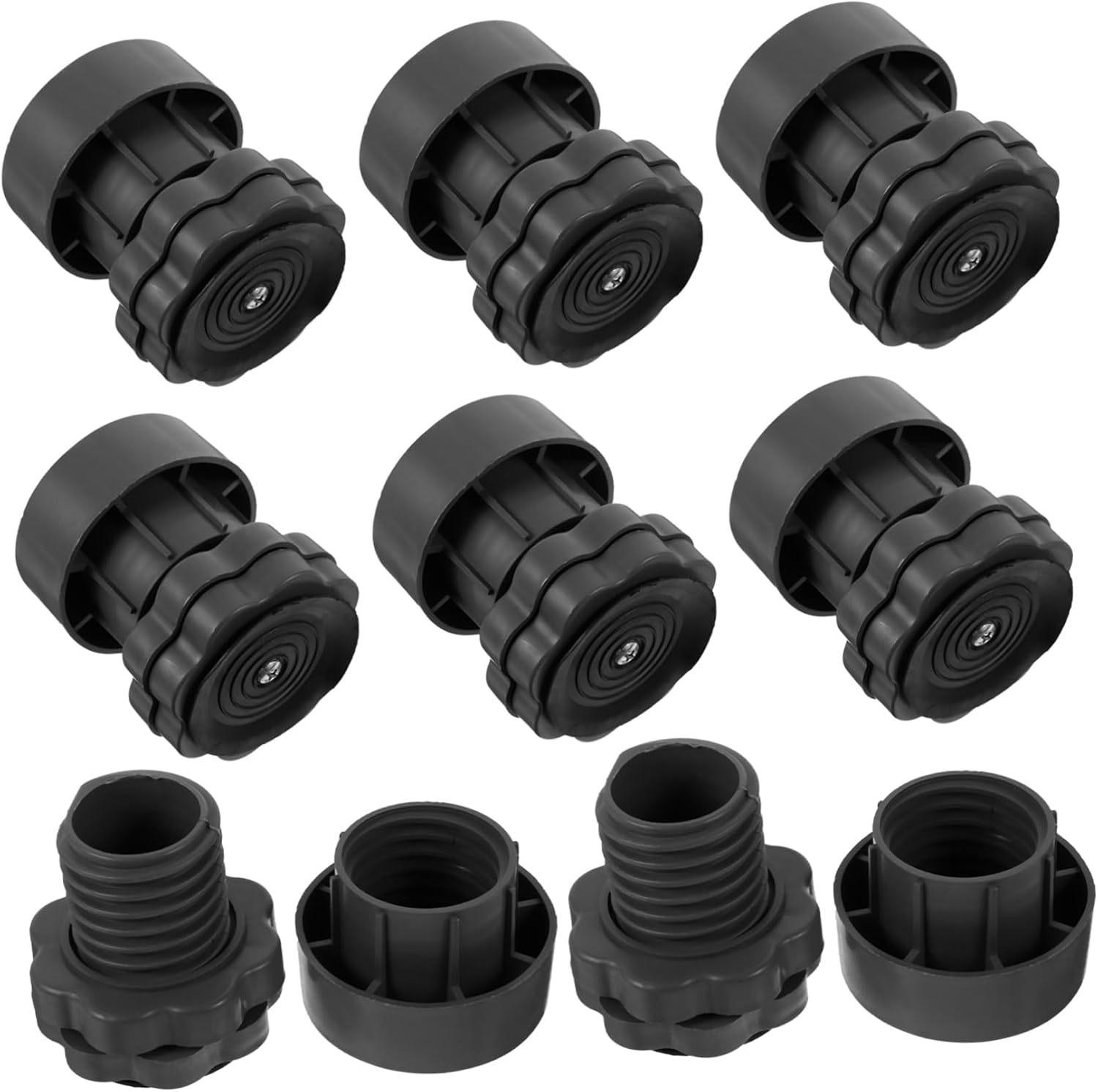 Angoily 8pcs Heightening Pads for Washing Machine Refrigerator Shockproof Support Feet Wear-resistant Base for Noise Reduction and Floor