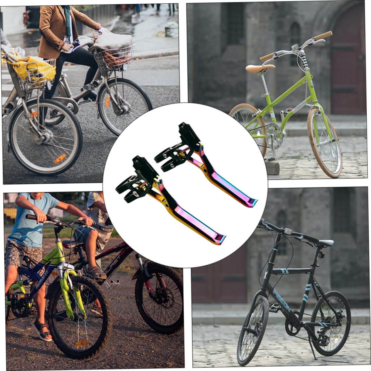Leva Freno Bici in Lega Di Alluminio Per Mountain Bike Bici Da Strada Design Cavo Lavorazione Cnc Leggero e Resistente All Usura
