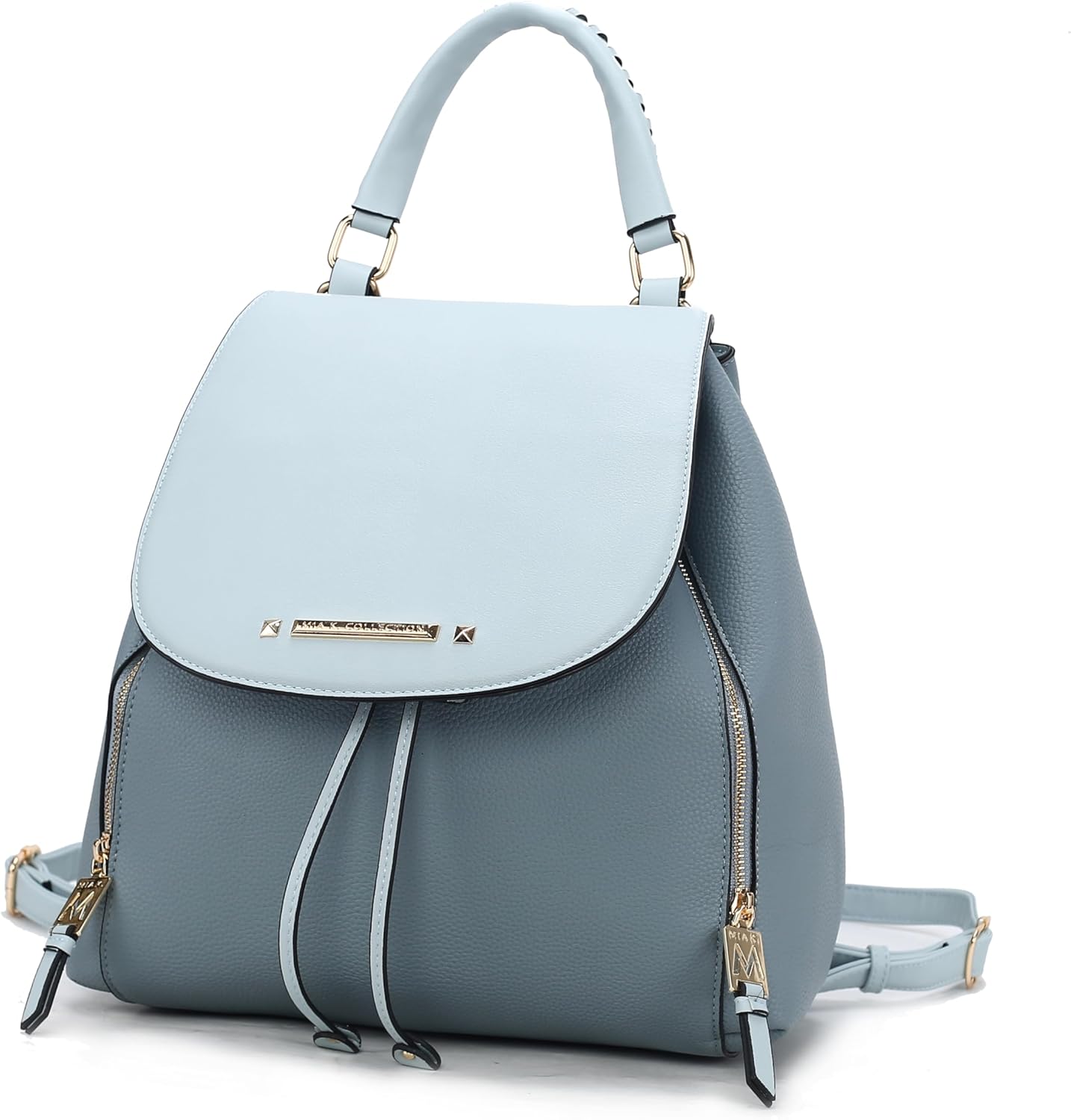 MKF Collection Backpack for Women Vegan Leather Bookbag Top Handle Bag Lady Fashion Pocketbook Travel bag by Mia K