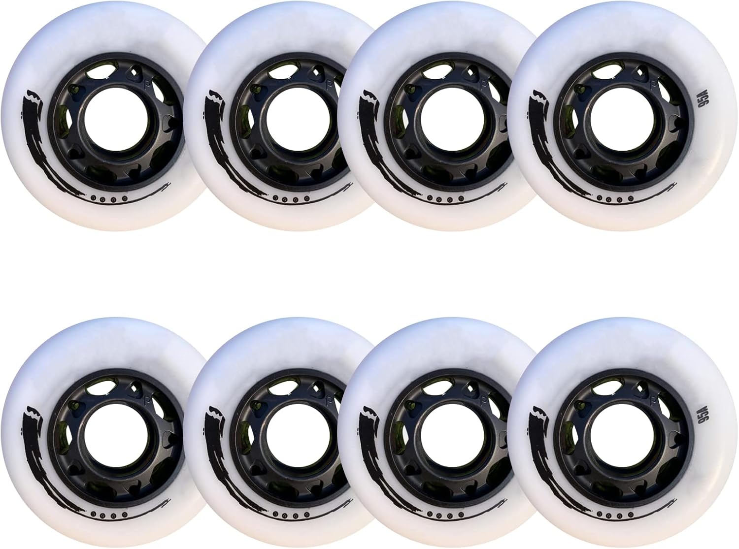 95A Inline Skate Wheels Replacement Wheels 72mm 76mm 80mm Polyurethane Replacement Wheel Without Bearings 8 Pack