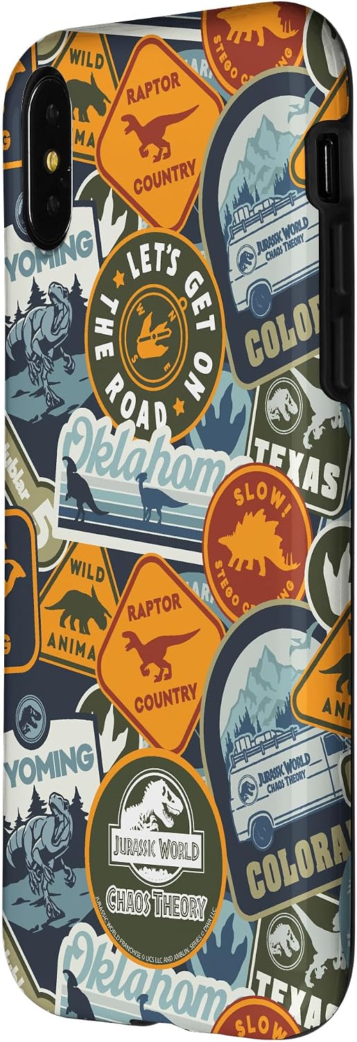 Jurassic World: Chaos Theory Park Badges Case for iPhone X/XS