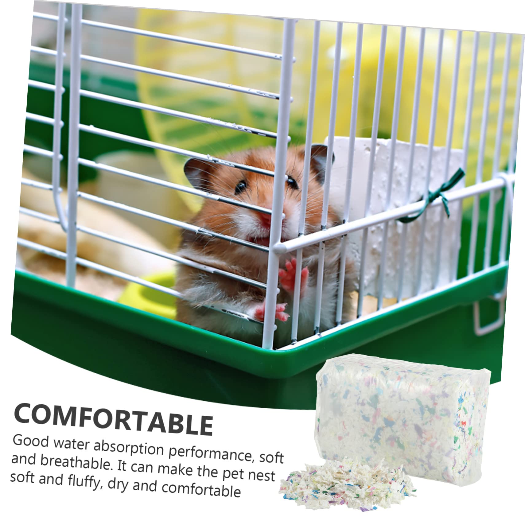 Rivestimento per Gabbia Criceti e Conigli Carta Super Assorbente Confortevole 450 Grammi Sacco Unico per Lettiera e Assorbimento Odori
