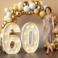 Vista 94 de imprsv Letras iluminadas de marquesina, letras de mosaico de 4 pies con luz para decoración de fiesta de graduación de baby shower, grande B