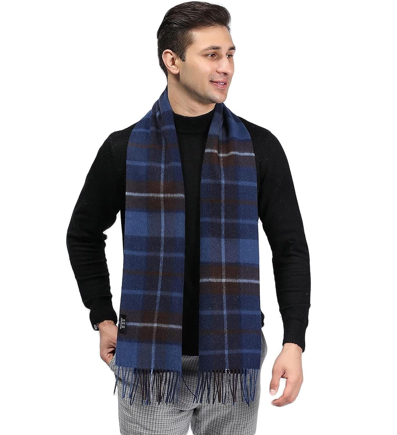 Bufanda Chal Bufanda De Invierno Para Hombre, Bufanda De Tartán A Cuadros Suave Y Cálida, Multicolor Suave y Cálida