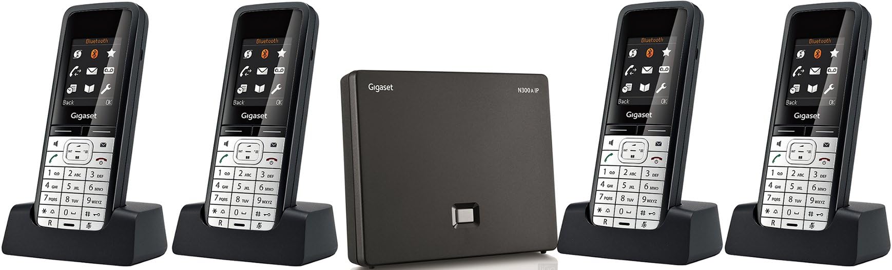 Gigaset SL610A IP Voip DECT Dual Cordless Phone (liGO Bundle) (Trio)