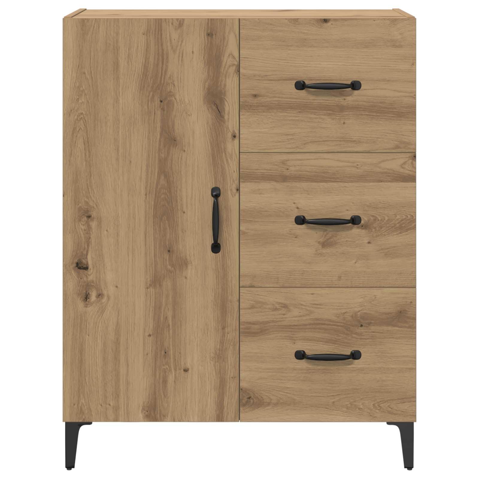 vidaXL Aparador Roble Artisan 69,5 x 34 x 90 cm Madera de ingeniería