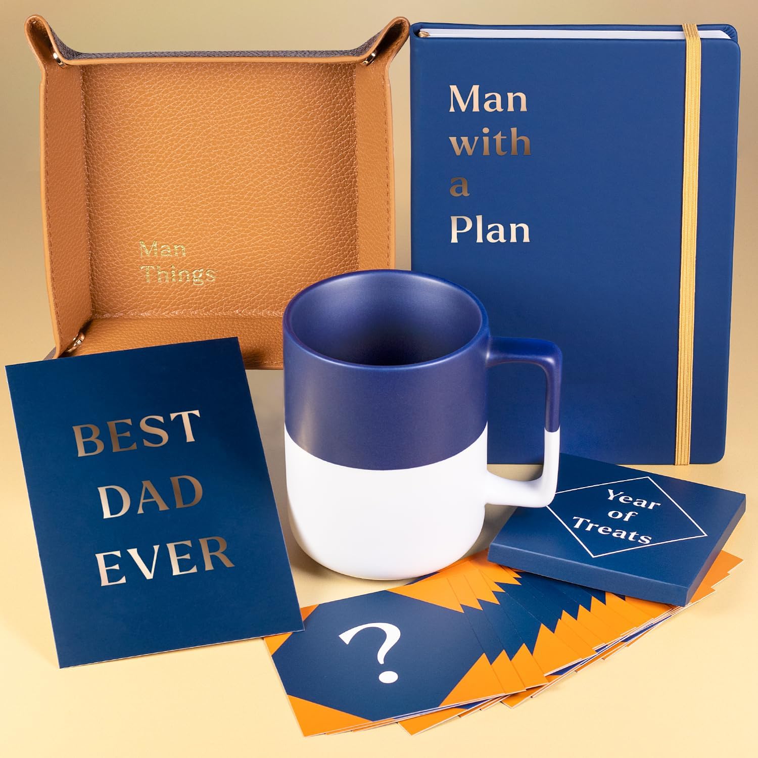 Luxe England Gifts Keepsake Box for Dad, 4 Piece Luxury Gift Basket