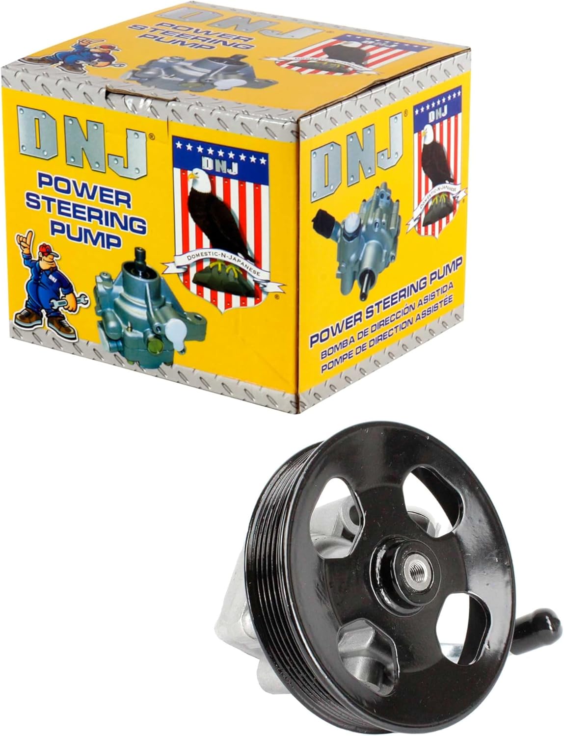 DNJ PSP1060 New Power Steering Pump for 2005-2010 Hyundai Kia Sportage Tucson 2.7L V6 24V DOHC 2656cc