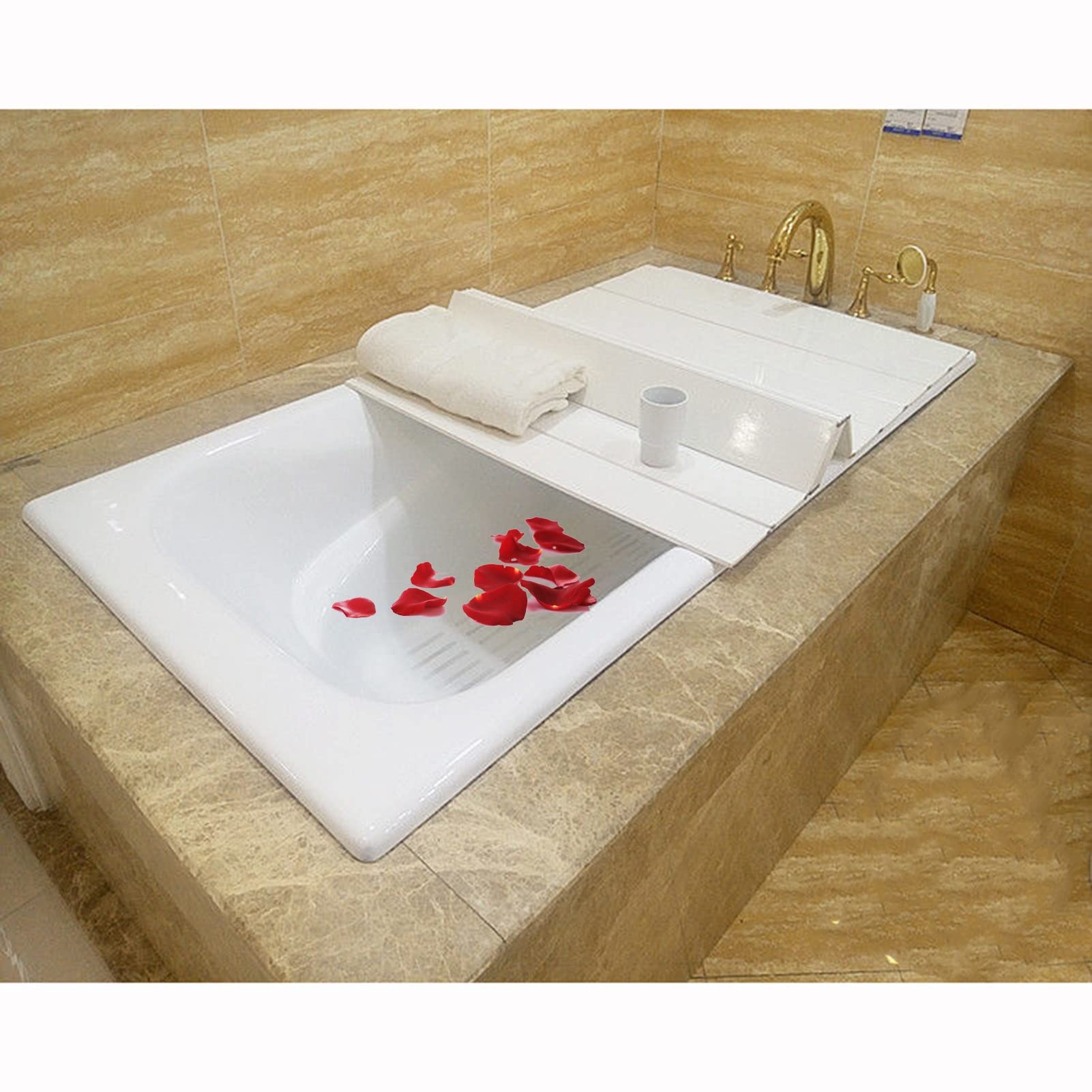 Couverture de baignoire isolante et épaisse pour une expérience thermale haut de gamme
