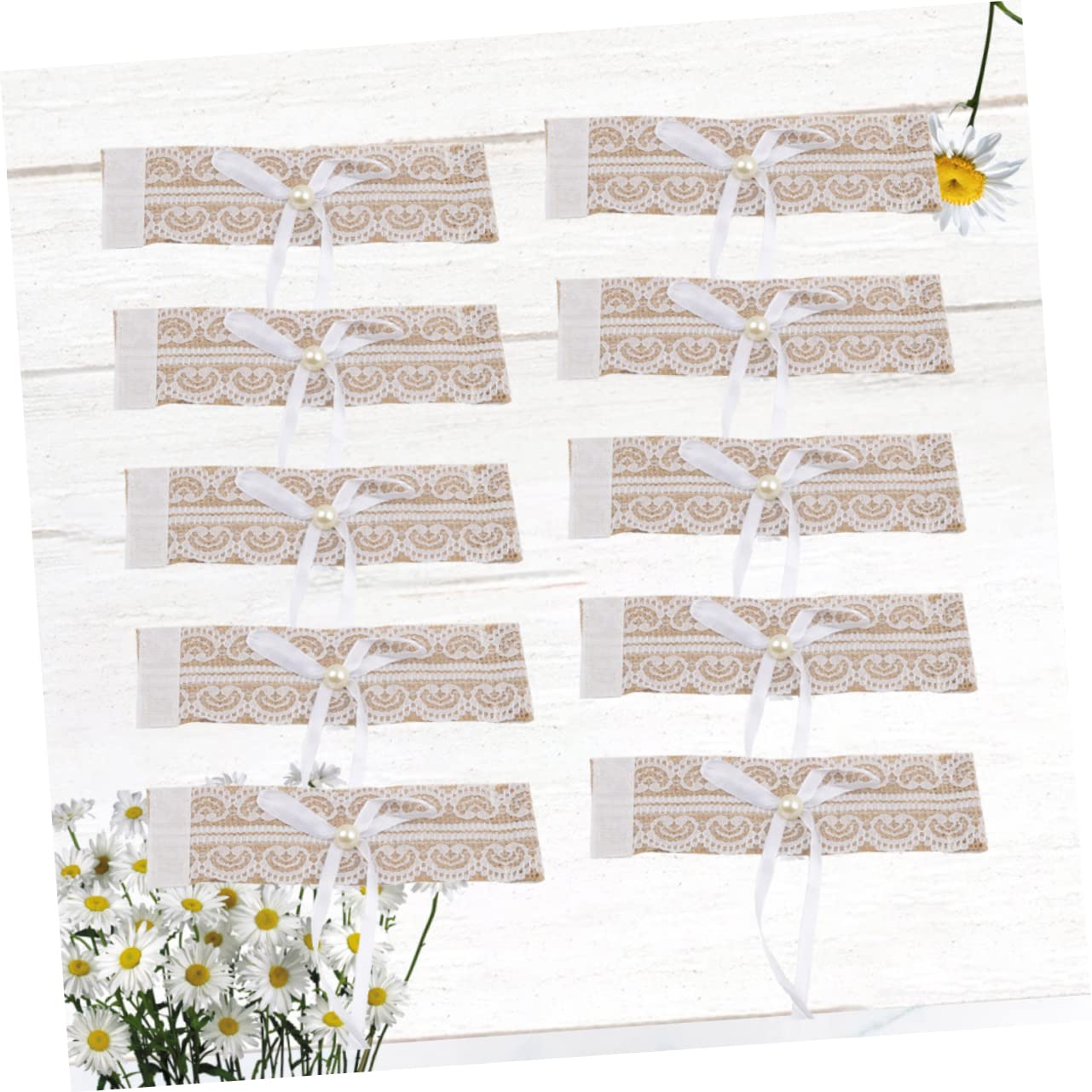 Abaodam 30stücke Lace Napkin Flachs Hochzeitsdeko Für Festlichkeiten Romantische Tischdekoration Für Partys Und Tägliche Nutzung