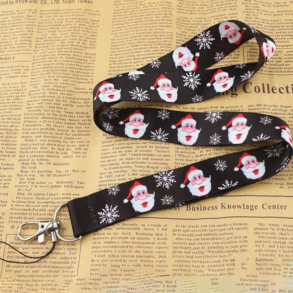 OSALADI 4pcs Christmas Neck Lanyards Useful Anti- Lost Mobile Phone Straps Christmas Santa Hanging Rope for for Women Men Teachers Teens Girls Boys - Image 4