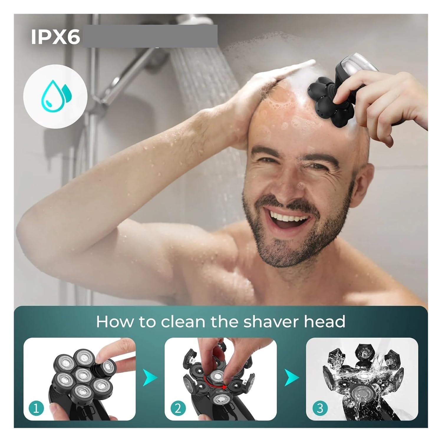 Fit for 5-in-1 Electric Shaver Kit for Men - 7D Floating Cutter Head, Rechargeable,Beard Trimmer