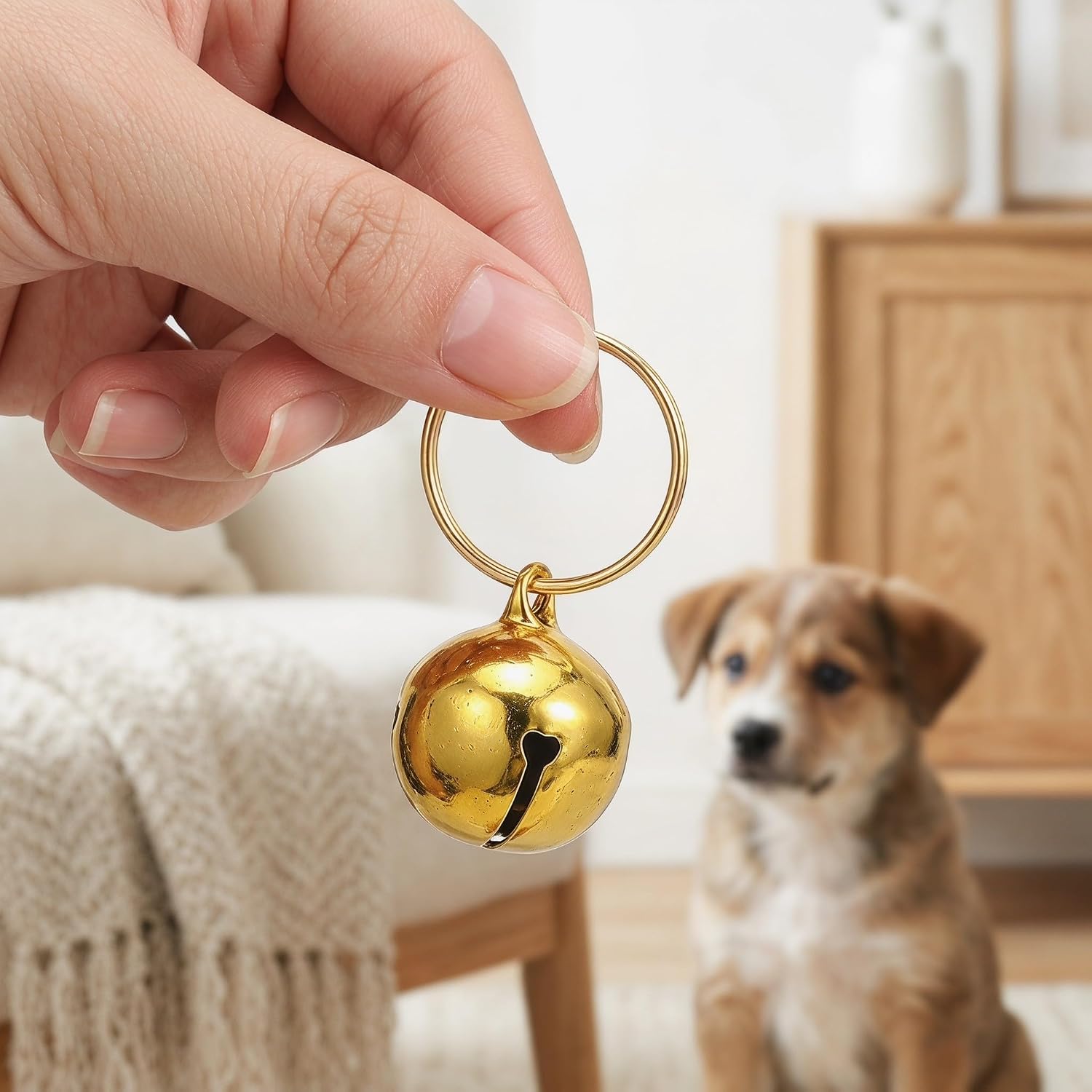 10pcs Metal Pet Bell Charm for Cats and Dogs, Tiny Anti Lost Pendant image 5