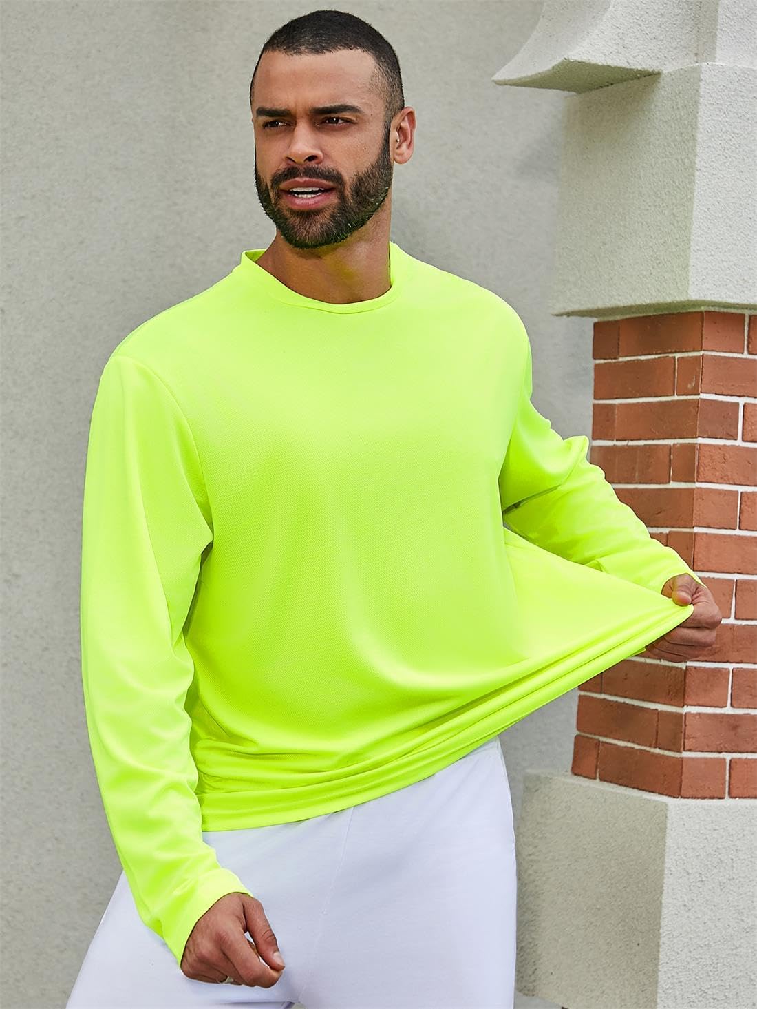 Gary Com Men Long Sleeve T-Shirts Pack Quick Dry Athletic Running Activewear Workout Tee UPF 50+ Sun Protection Shirt for Men - Image 3