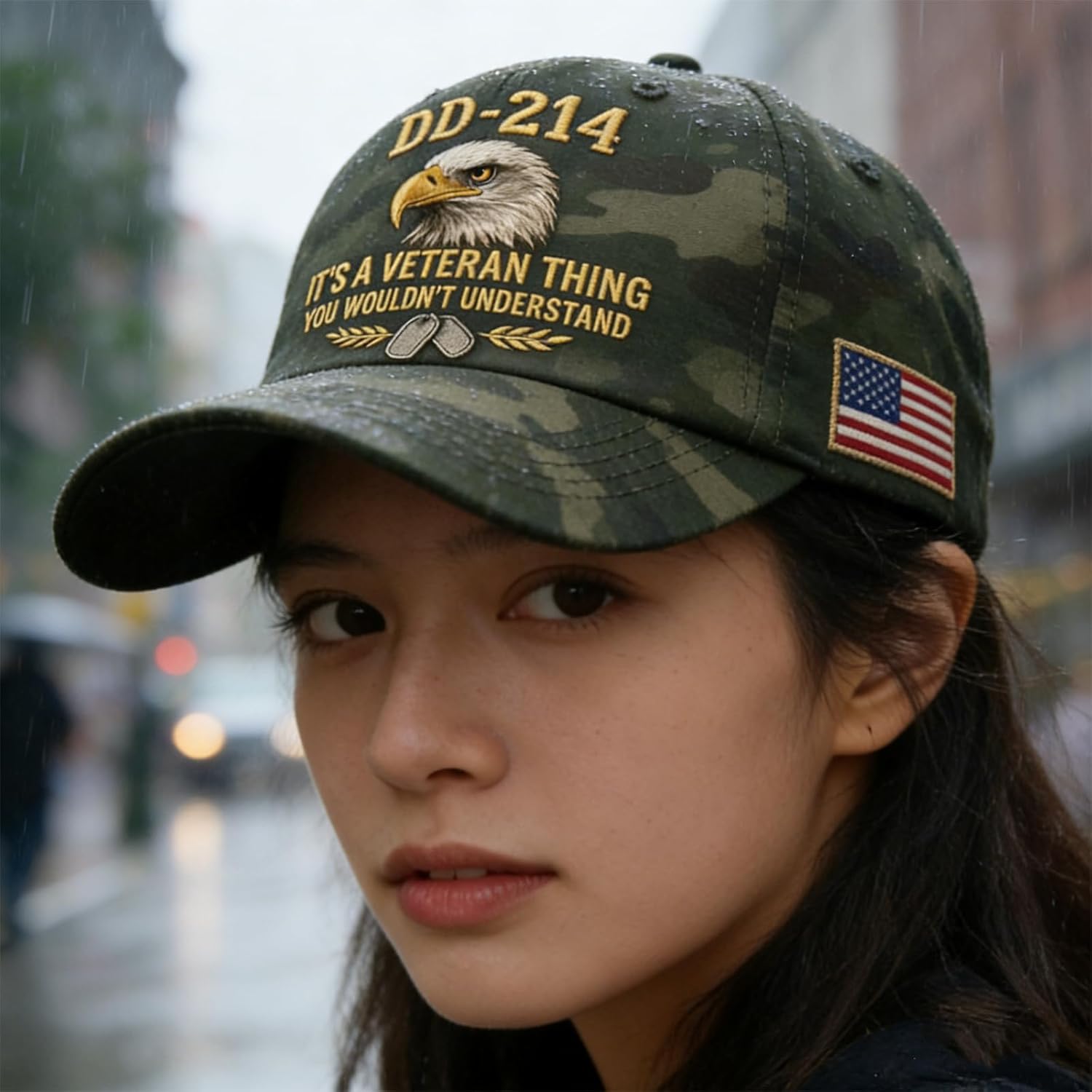 DD-214 Veteran Army Baseball Cap - Adjustable Embroidered Eagle Patriotic Hat - Perfect Veterans Day Gift for Soldiers - Image 8