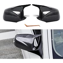 Mirror Cover Caps Fit for F10 2010-2013 Pre-LCI Carbon Fiber Pattern | Compatible with 5 Series Sedan 528i 535i 550i,Durable Quality Mirror Caps,Upgrade Your Ride Now
