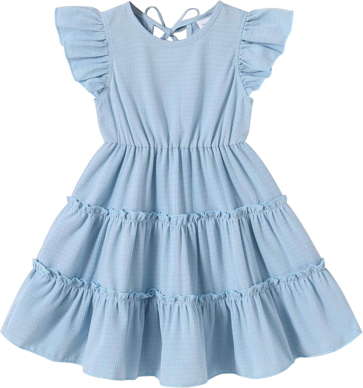 YOUNGER TREE Toddler Dress Baby Girl Summer Clothes Ruffle Sleeve Smock Beach Boho Dresses Sundress