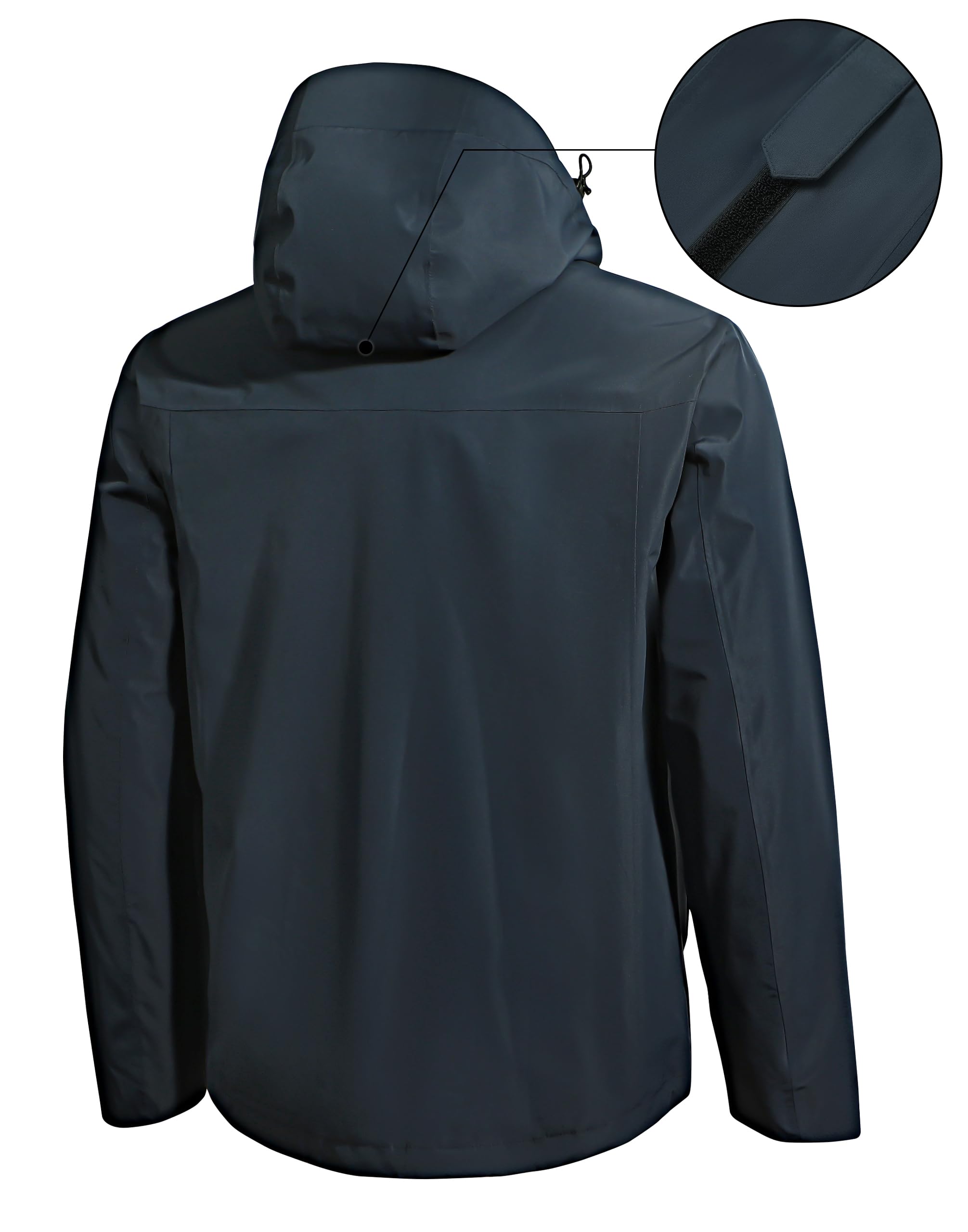 Shell Rain Jacket Snapklik.com : Mens Rain Jacket Waterproof Shell Jacket Hooded ...