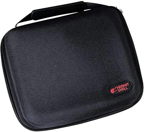 Hermitshell Estuche rígido de viaje para MSA Safety Works 817664 respirador de polvo tóxico + gafas de seguridad DEWALT DPG82-11 corrector