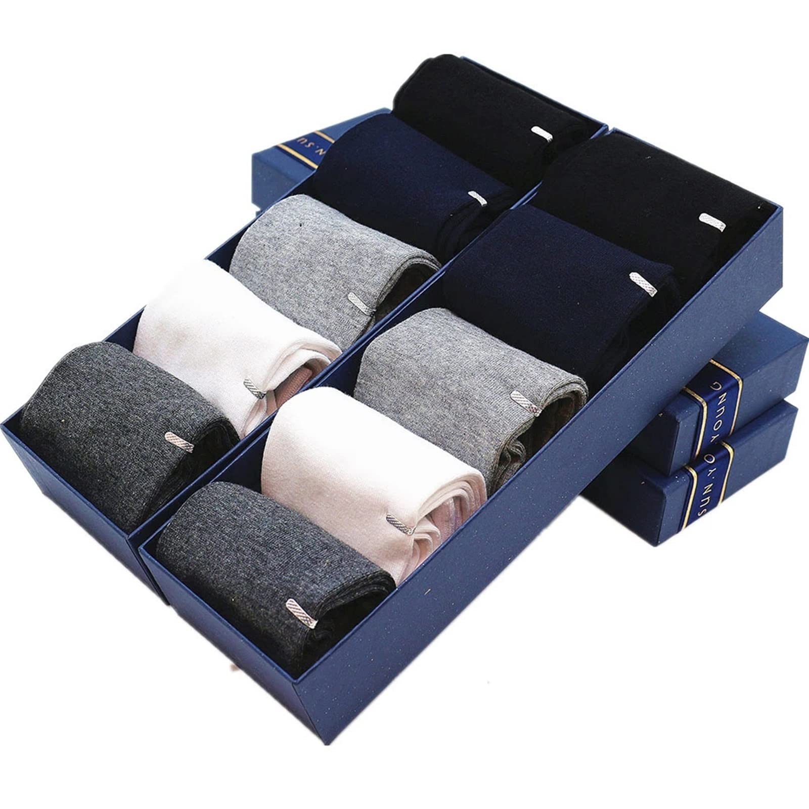 Chaussettes en coton d'affaires grande taille confortables pour homme