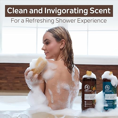 Miniatura 5 de DR.JACOBS NATURALS Jabón corporal de manteca de karité de Castilla totalmente natural con ingredientes a base de plantas, suave y eficaz, sin