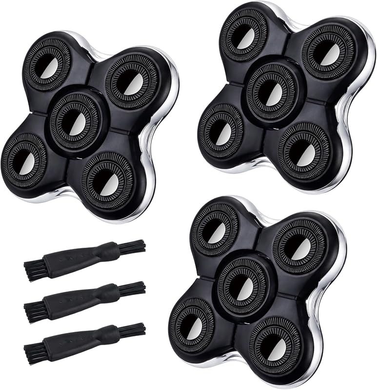 Cabeças de reposição pretas VALLNEI para barbeador elétrico Remington Balder Pro XR7000, pacote com 3