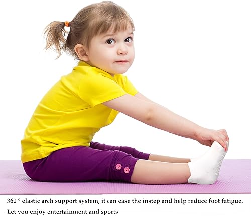 Miniatura 4 de Dicry - Calcetines antideslizantes de tobillo para niños pequeños, con agarre antideslizante para bebés, niños y niñas
