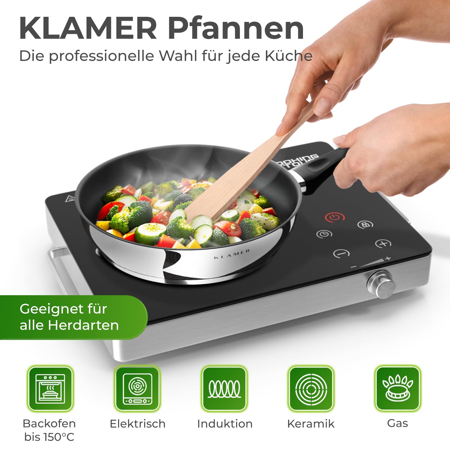 Artame ART91928 Nordico, Bratpfanne 28 Cm, Dreifach Produktbild-Vorschau 2