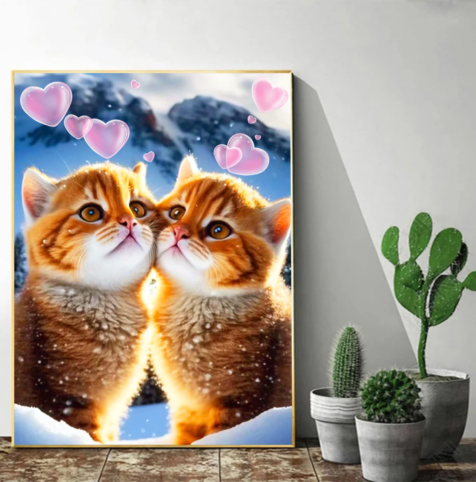 DCIDBEI Pittura Diamante 5D Fai Da Te Gatto 30x30 cm Diamond