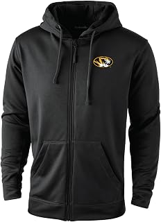 Dunbrooke NCAA Missouri Tigers Trophy Full-Zip Tech Fleece Hoodie for Men – Premium Mesh Lined Hood Sweatshirt