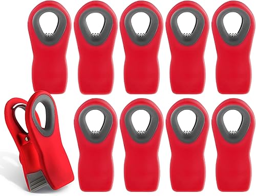 Miniatura 33 de COOK WITH COLOR Clips para bolsas con imán, clips para alimentos, clips para chips, clips para bolsas para almacenamiento de alimentos con agarre