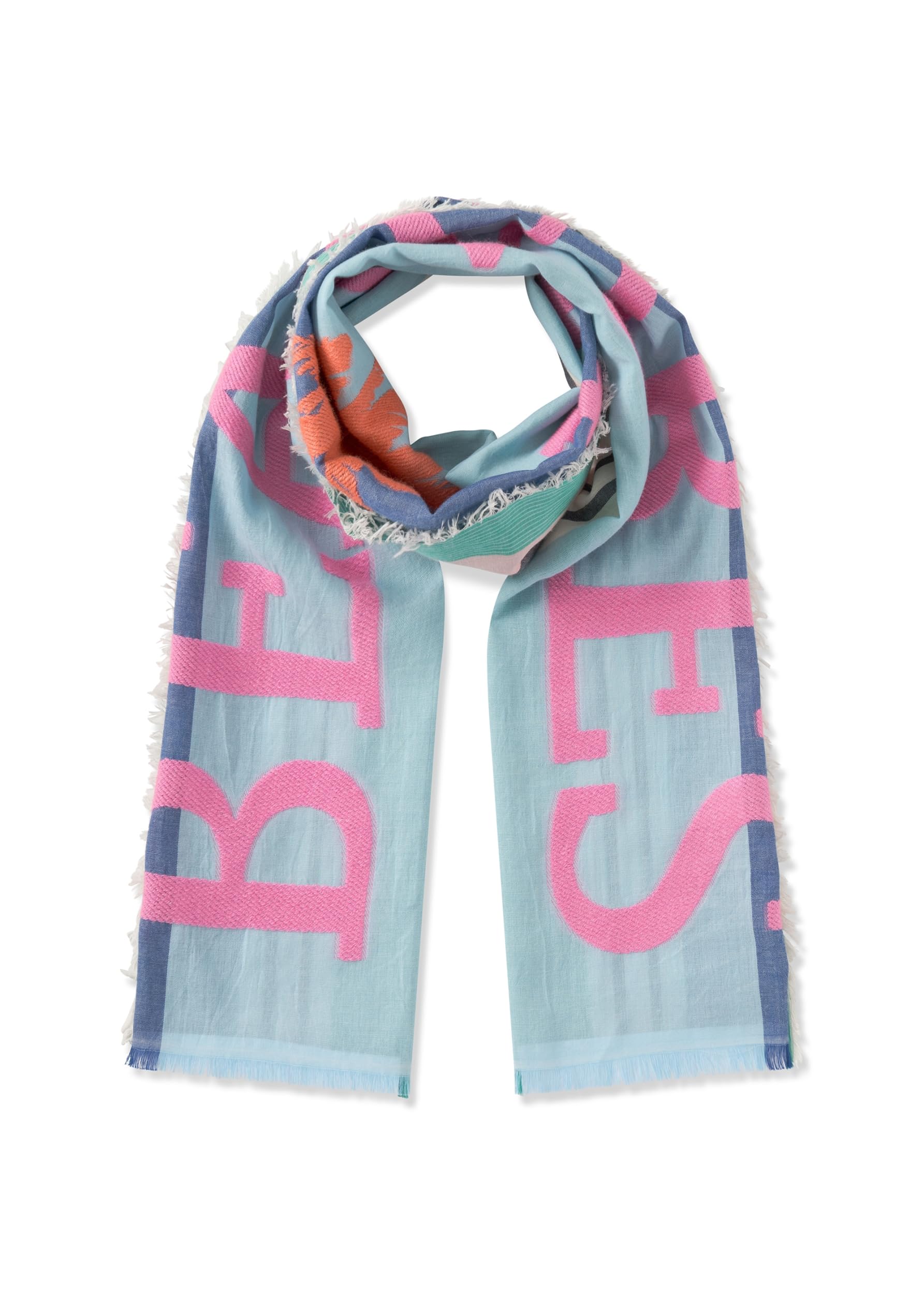 CODELLO WOVEN SCARF COTTON MIX BEACH VIBES - 70X180CM